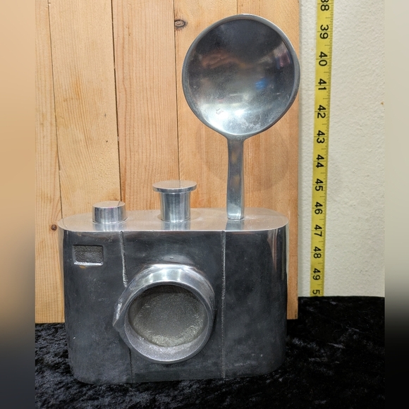 three Hands Corp. Silver Camera-Shaped Kitchen Utensil Holder - Picture 2 of 7